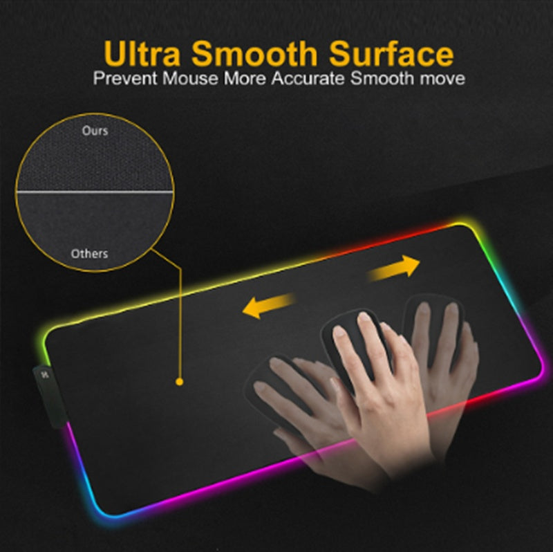 RGB Luminous Mouse Pad Led Magic Color Mouse Pad